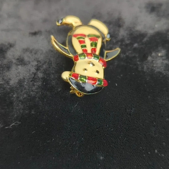 Vintage Enamel Penguin Brooch - Picture 3 of 6